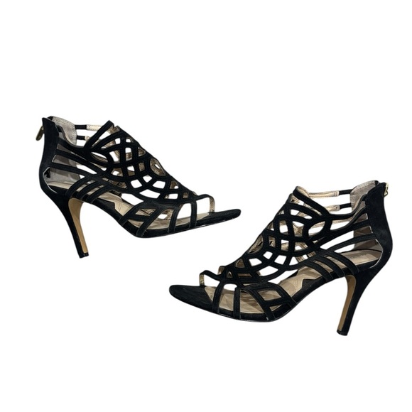 ADRIENNE VITTADINI Size 8 Womens Avl-Anjolie-1 Platform Dress Sandal Black $149 - Picture 3 of 6
